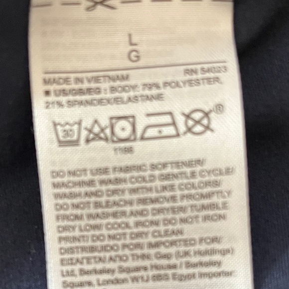 GapFit Legging In Navy and Red - Size L Preowned In Overall Good Condition - Picture 10 of 10